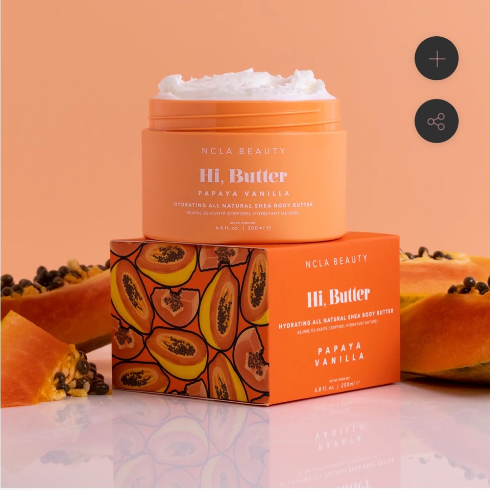 NCLA Beauty Hi, Butter Papaya Vanilla Body Butter - Orange - Picture 2 of 4
